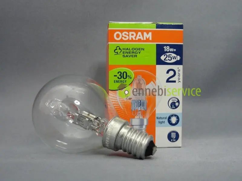 lampadina sfera piccola chiara energy saver 18w-20w 25w e14 OSRAM