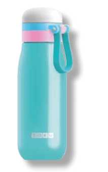 Bottles sono bottiglie in acciaio inox per ragazzi colore turchese ZOKU ZOKU