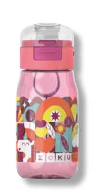 Kids Flip Straw Bottle colore rosa fairytale ZOKU ZOKU