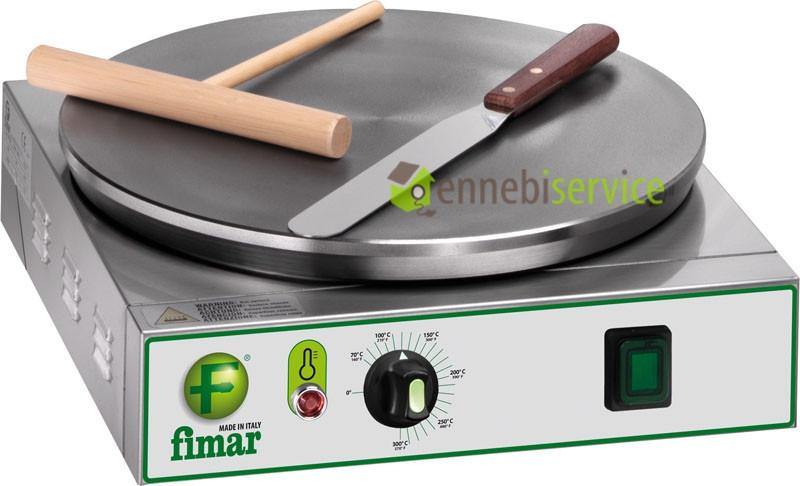 crepiere elettrica professionale crp4 singola 2750 w 400 mm - 230v 1ph FIMAR