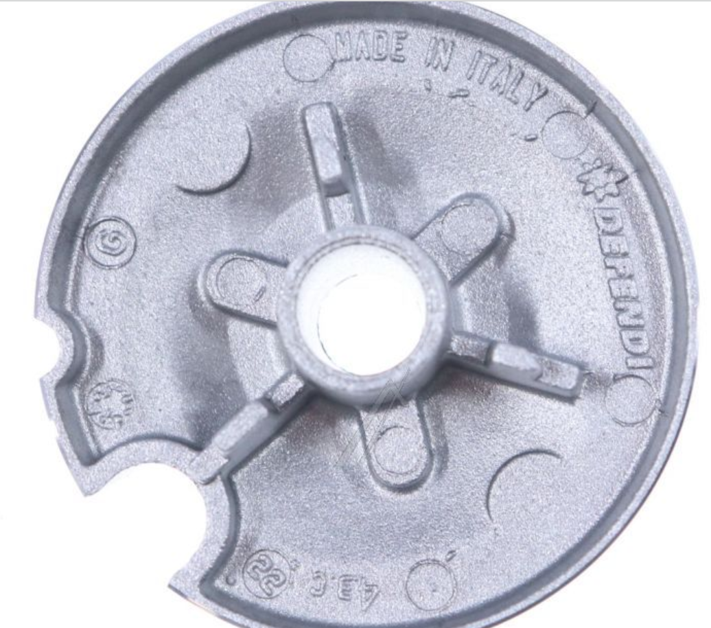 Testina Bruciatore SR per Piano Cottura Elba / De’Longhi – Ricambio Originale De longhi